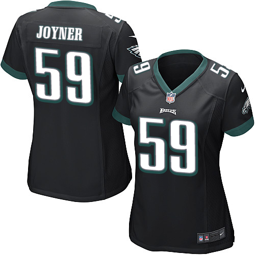 Women's Game Seth Joyner Nike Jersey Black Alternate - #59 NFL Philadelphia Eagles